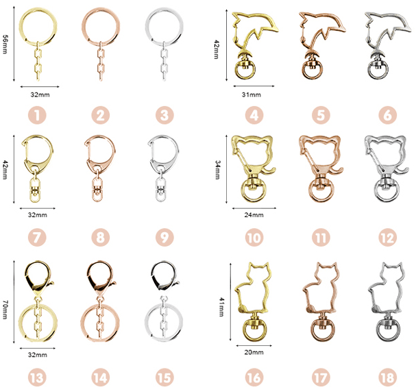 Custom Clear Acrylic Keychains - Melody