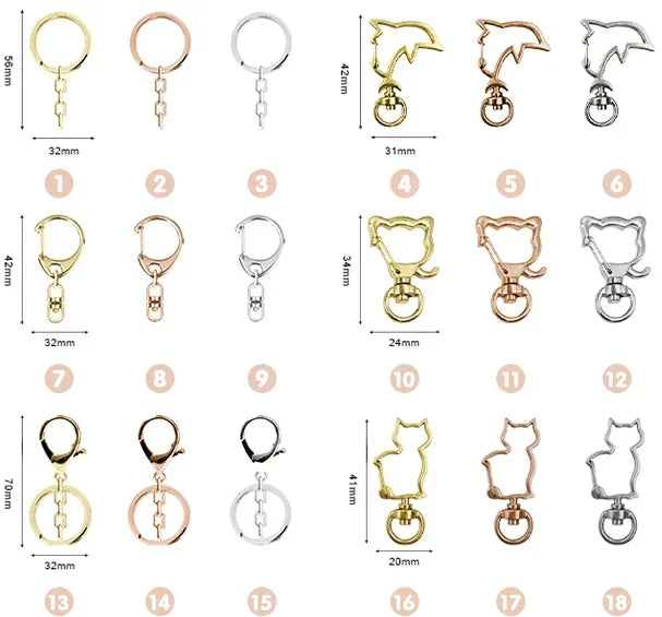 Custom Clear Acrylic Keychains - Melody