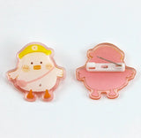 Custom Clear Acrylic Pins