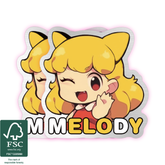 Custom Brushed Silver Stickers