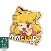 Custom Brushed Gold Stickers