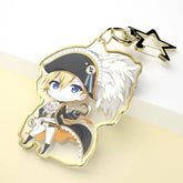 Custom Silver&Gold Edge Acrylic Keychains/Charms - Melody