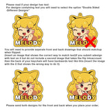 Custom Clear Acrylic Keychains - Melody
