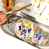 Custom Glitter/Holographic Round Button Pins/Badges