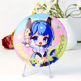 Custom Glitter/Holographic Round Button Pins/Badges