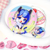 Custom Glitter/Holographic Round Button Pins/Badges