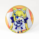 Custom Glitter/Holographic Round Button Pins/Badges