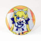 Custom Glitter/Holographic Round Button Pins/Badges