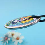 Custom Oval Glitter/Holographic Button Badges