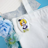 Custom Oval Glitter/Holographic Button Badges