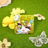 Custom Square Glitter/Holographic Button Badges