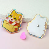 Custom Crystal Acrylic Pins
