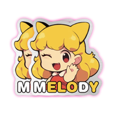 Custom Brushed Silver Stickers