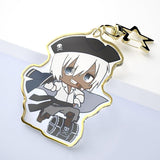 Custom Silver&Gold Edge Acrylic Keychains/Charms - Melody