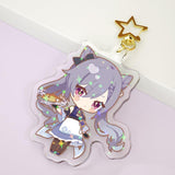 Custom Epoxy Holographic Acrylic Keychains/Charms - Melody