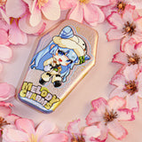 Custom Coffin Glitter/Holographic Button Badges