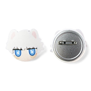 Custom Plush Head Button Pins/Badges