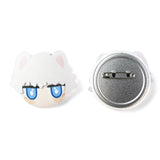 Custom Plush Head Button Pins/Badges