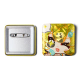 Custom Square Glitter/Holographic Button Badges