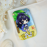 Custom Rectangle Glitter/Holographic Button Badges