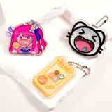 Custom Crystal Acrylic Shaker Keychains/Charms